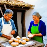 Home 11 농촌관광기획사 업무에서 필요한 기술 - **Prompt:** A vibrant, authentic rural Spanish village scene during an immersive cultural workshop. ...