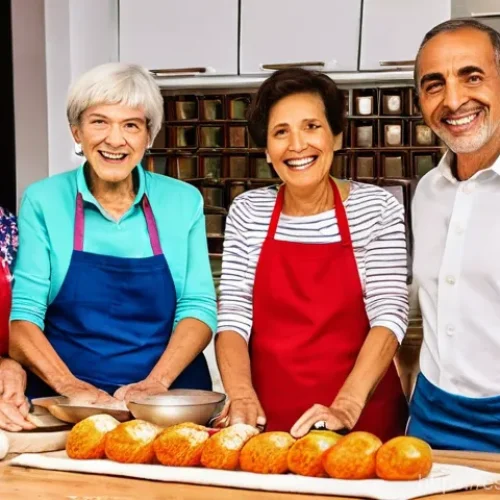 Home 22 농촌관광기획사 연봉 상승을 위한 전략 - **"A heartwarming scene of a diverse group of adult travelers, modestly dressed in casual, comfortab...